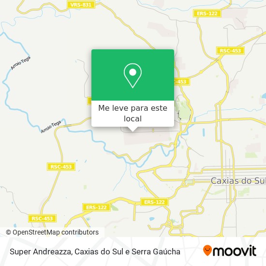 Super Andreazza mapa