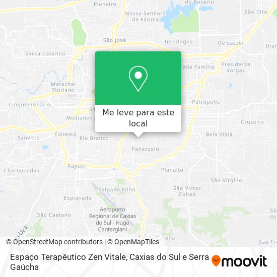 Espaço Terapêutico Zen Vitale mapa