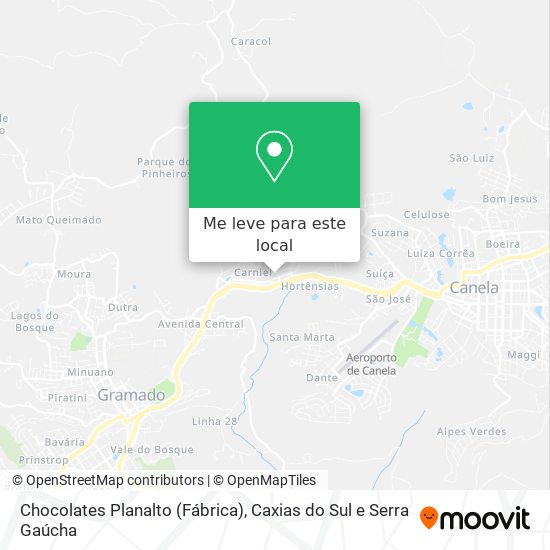 Chocolates Planalto (Fábrica) mapa