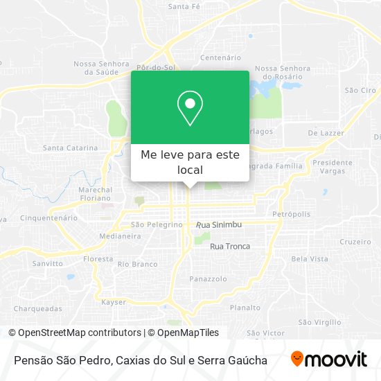 Pensão São Pedro mapa