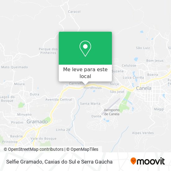 Selfie Gramado mapa