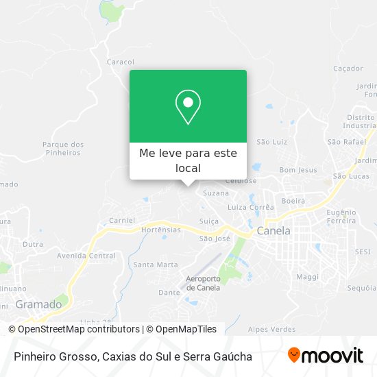 Pinheiro Grosso mapa