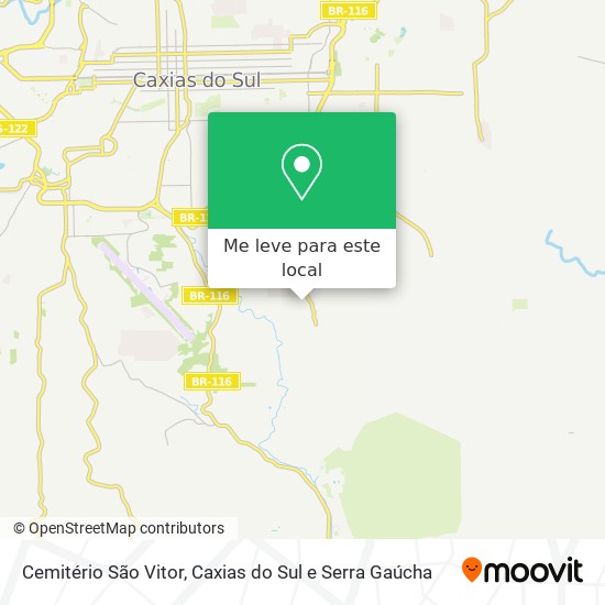 Cemitério São Vitor mapa