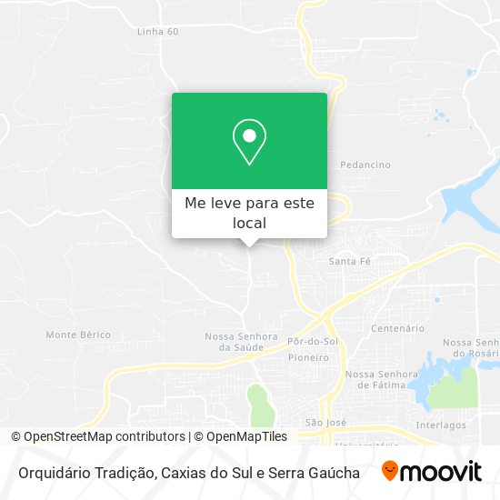 Orquidário Tradição mapa