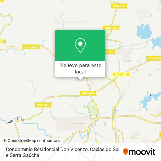 Condomínio Residencial Don Vicenzo mapa