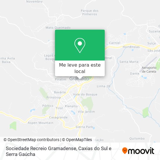 Sociedade Recreio Gramadense mapa