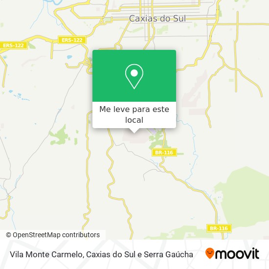 Vila Monte Carmelo mapa