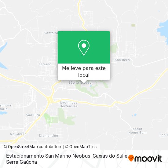 Estacionamento San Marino Neobus mapa
