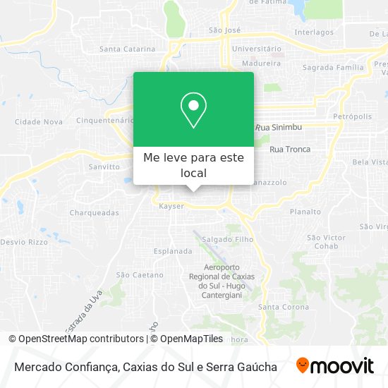 Mercado Confiança mapa