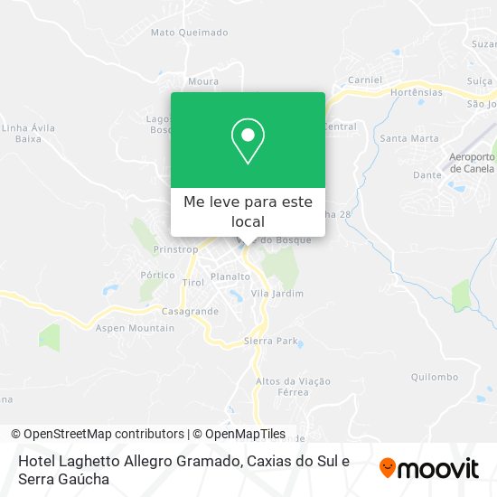 Hotel Laghetto Allegro Gramado mapa