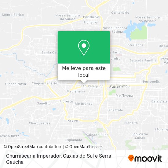 Churrascaria Imperador mapa