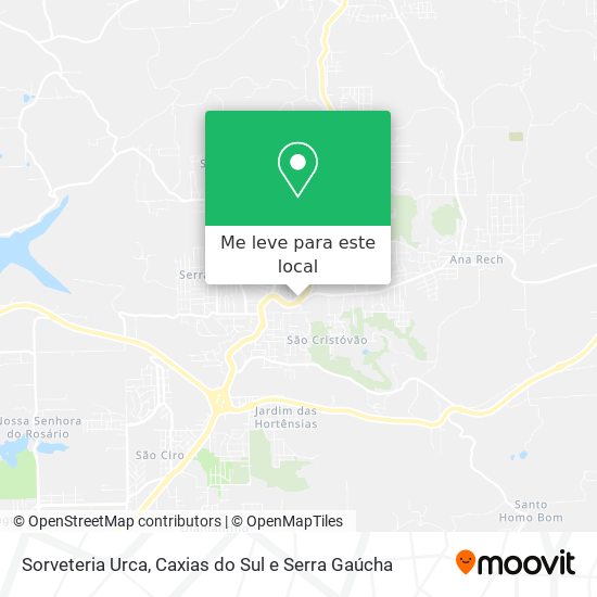 Sorveteria Urca mapa