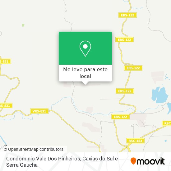 Condomínio Vale Dos Pinheiros mapa
