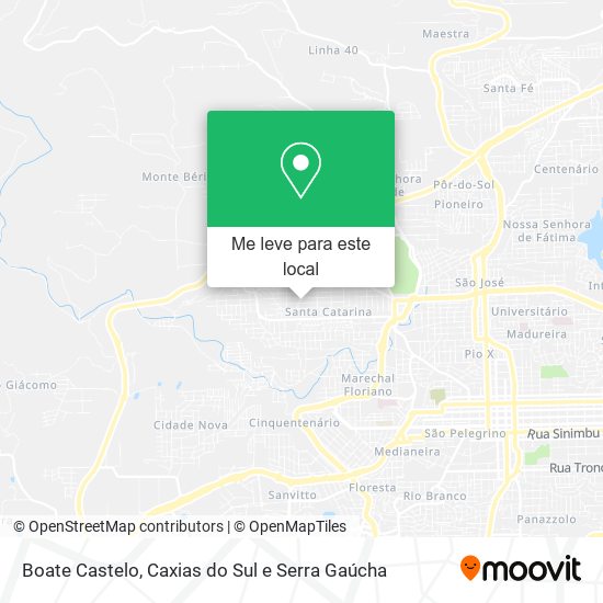 Boate Castelo mapa