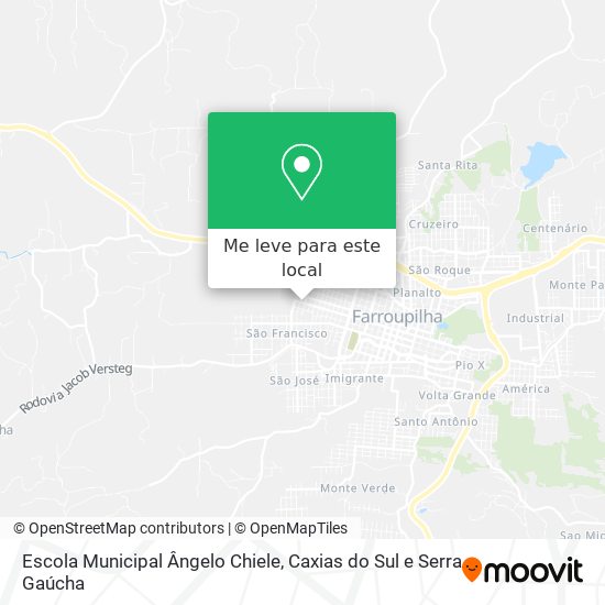 Escola Municipal Ângelo Chiele mapa