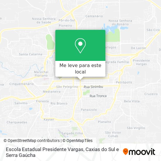 Escola Estadual Presidente Vargas mapa