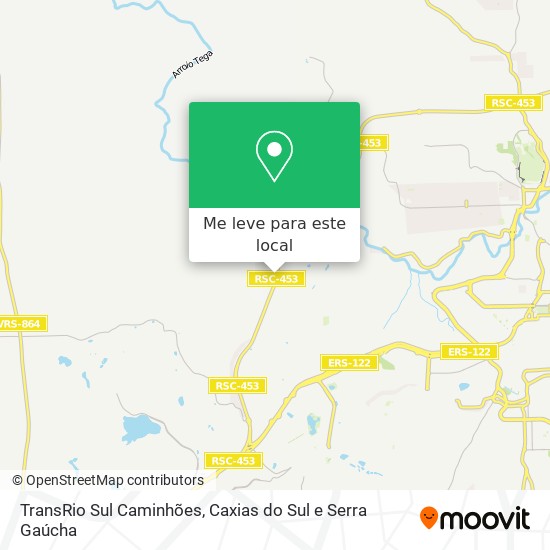 TransRio Sul Caminhões mapa
