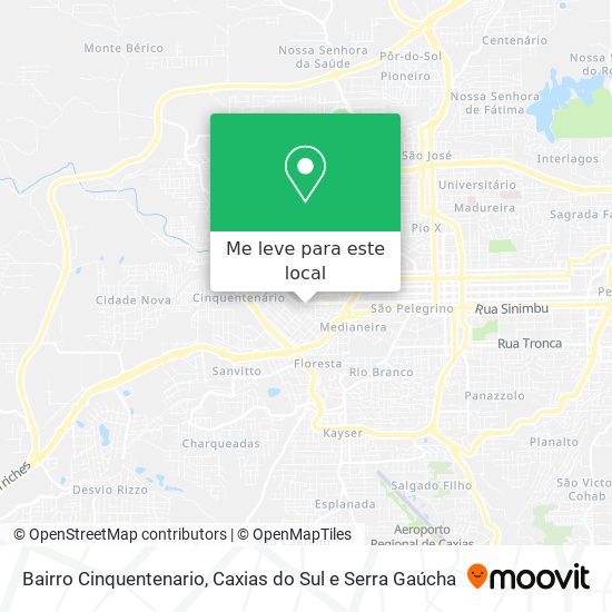 Bairro Cinquentenario mapa