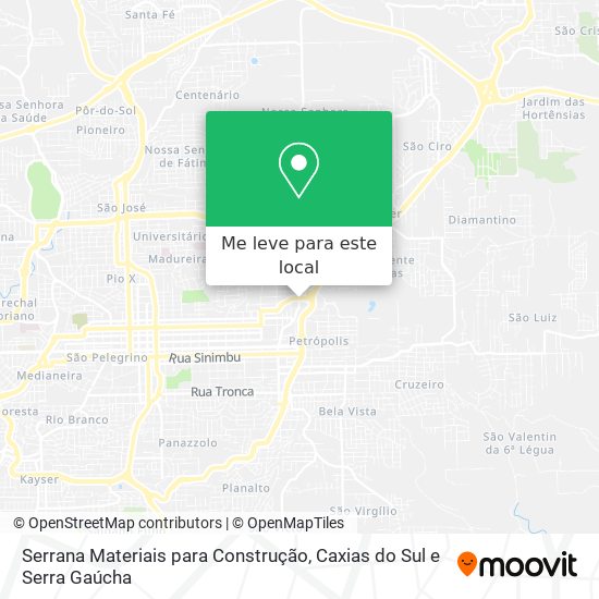 Serrana Materiais para Construção mapa
