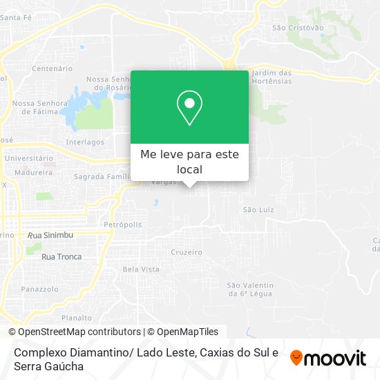 Complexo Diamantino/ Lado Leste mapa