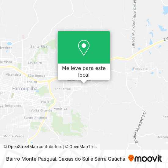 Bairro Monte Pasqual mapa