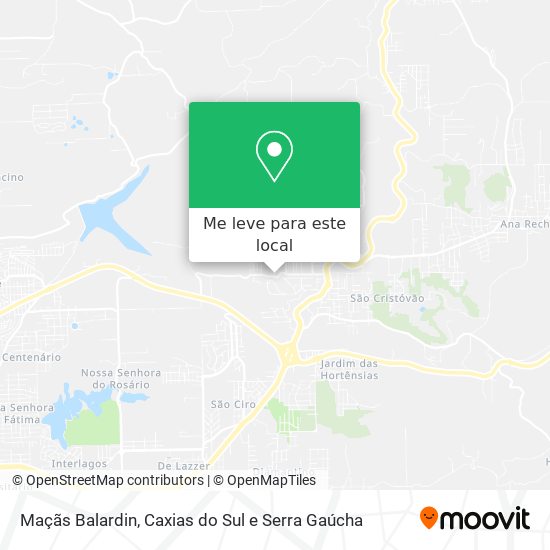 Maçãs Balardin mapa