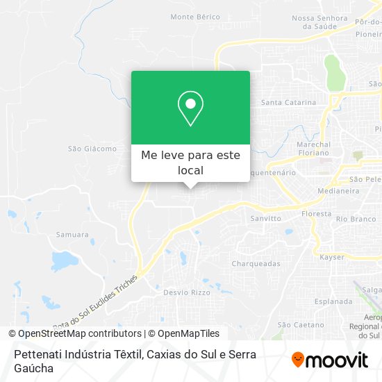 Pettenati Indústria Têxtil mapa