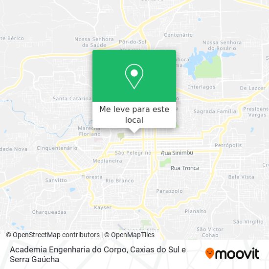 Academia Engenharia do Corpo mapa