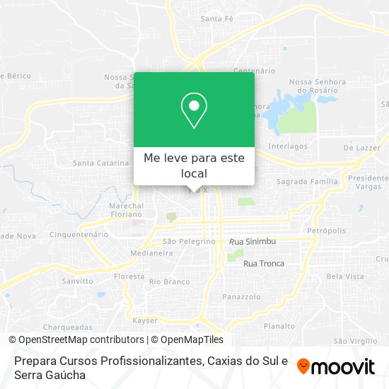 Prepara Cursos Profissionalizantes mapa