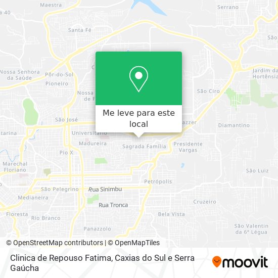Clinica de Repouso Fatima mapa