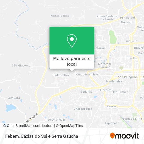 Febem mapa