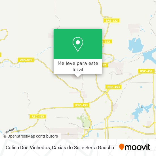 Colina Dos Vinhedos mapa