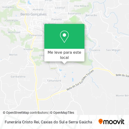 Funerária Cristo Rei mapa