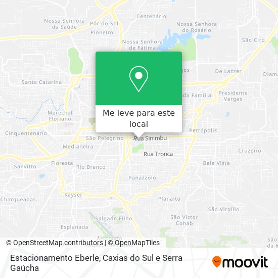 Estacionamento Eberle mapa