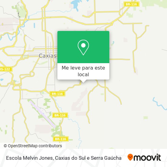Escola Melvin Jones mapa