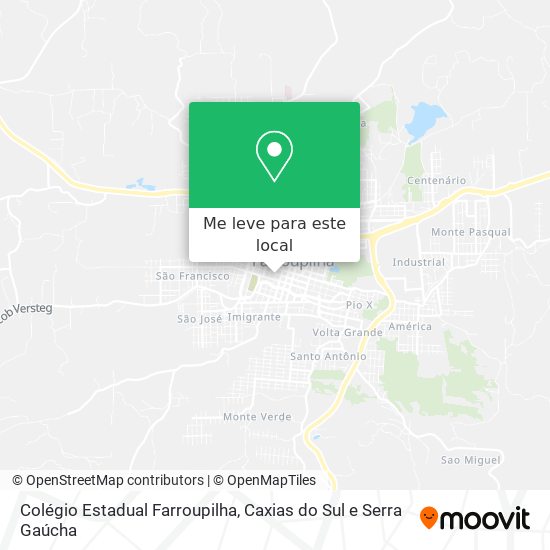Colégio Estadual Farroupilha mapa