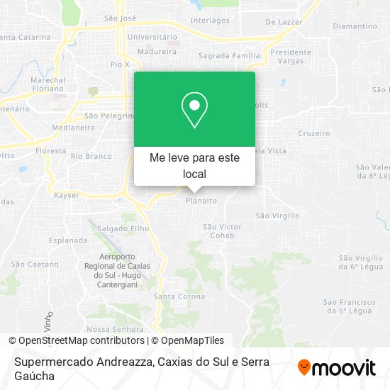 Supermercado Andreazza mapa