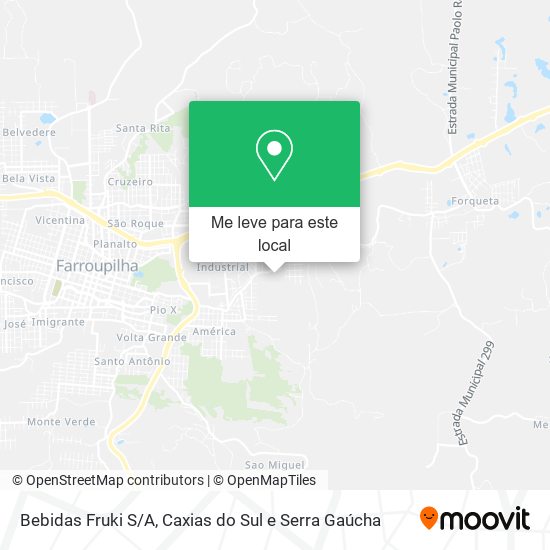 Bebidas Fruki S/A mapa