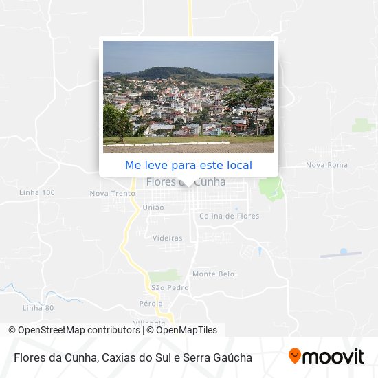 Flores da Cunha mapa