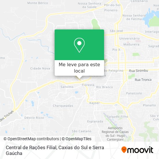 Central de Rações Filial mapa