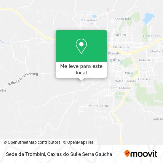 Sede da Trombini mapa