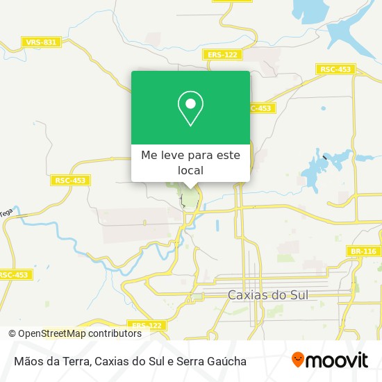 Mãos da Terra mapa