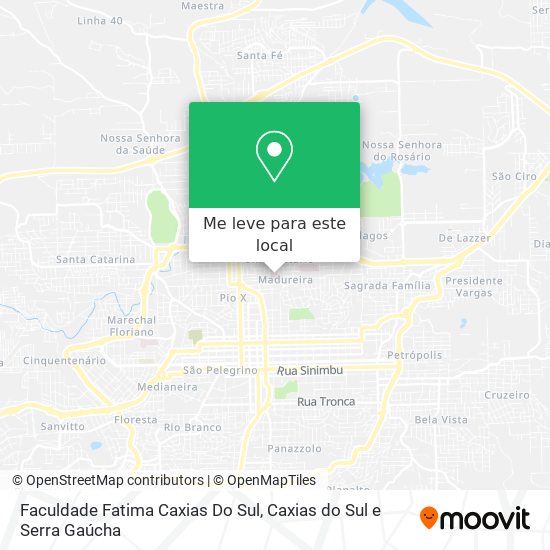 Faculdade Fatima Caxias Do Sul mapa