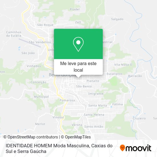 IDENTIDADE HOMEM Moda Masculina mapa