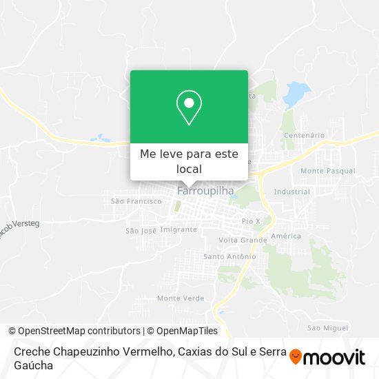Creche Chapeuzinho Vermelho mapa