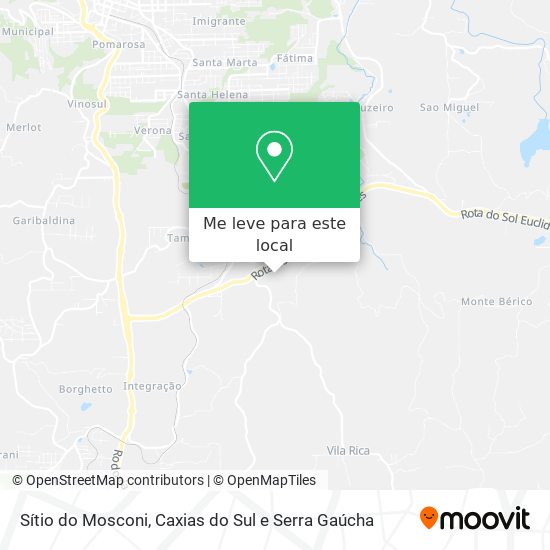 Sítio do Mosconi mapa