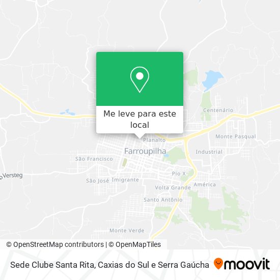 Sede Clube Santa Rita mapa