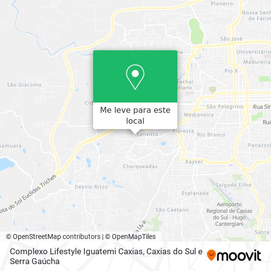 Complexo Lifestyle Iguatemi Caxias mapa