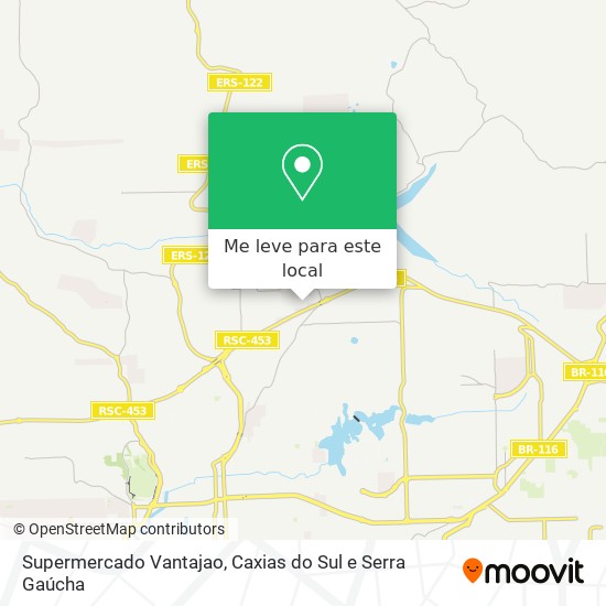 Supermercado Vantajao mapa