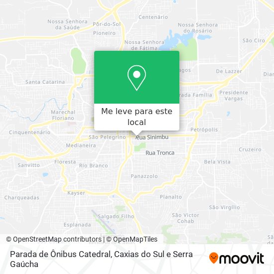 Parada de Ônibus Catedral mapa